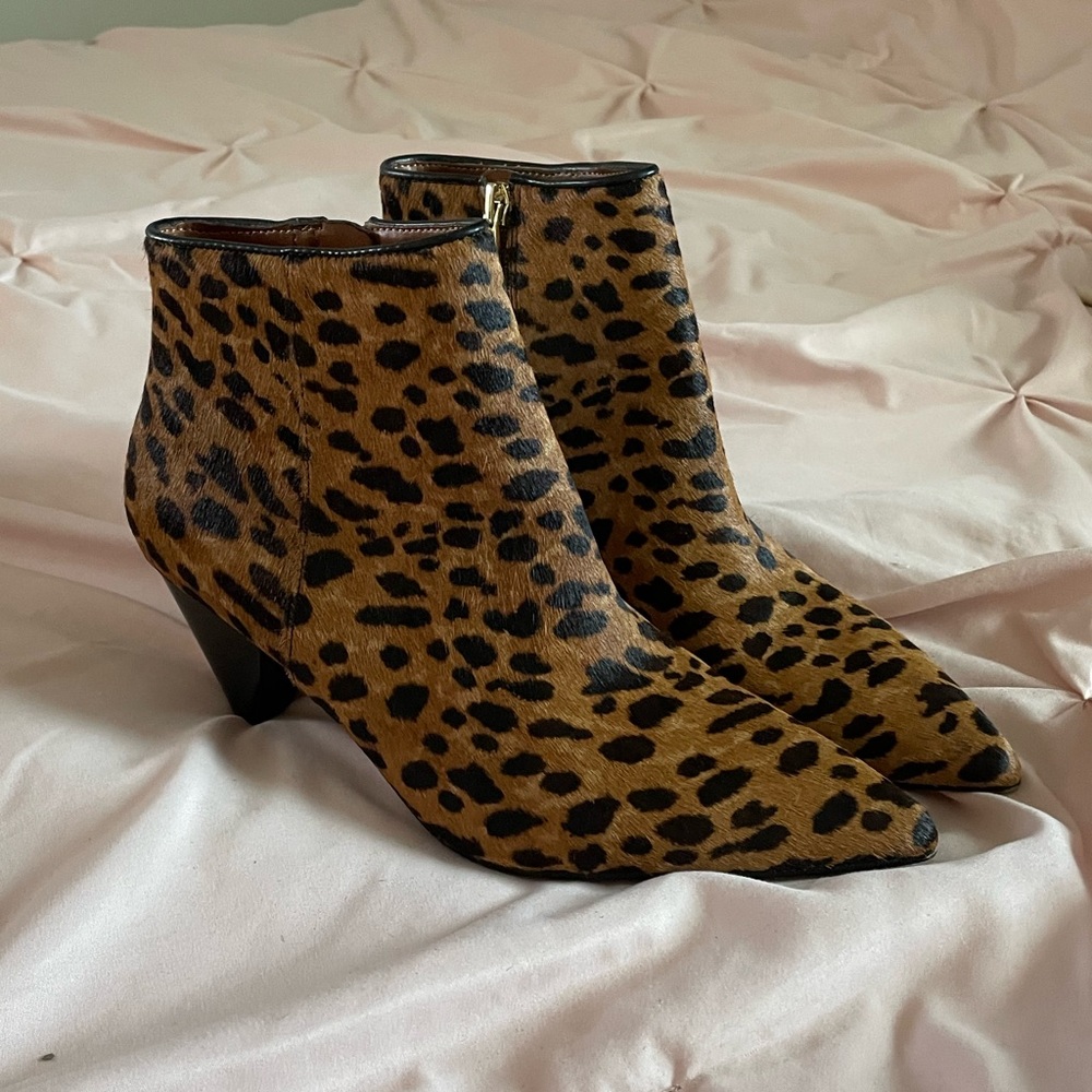 Leopard booties